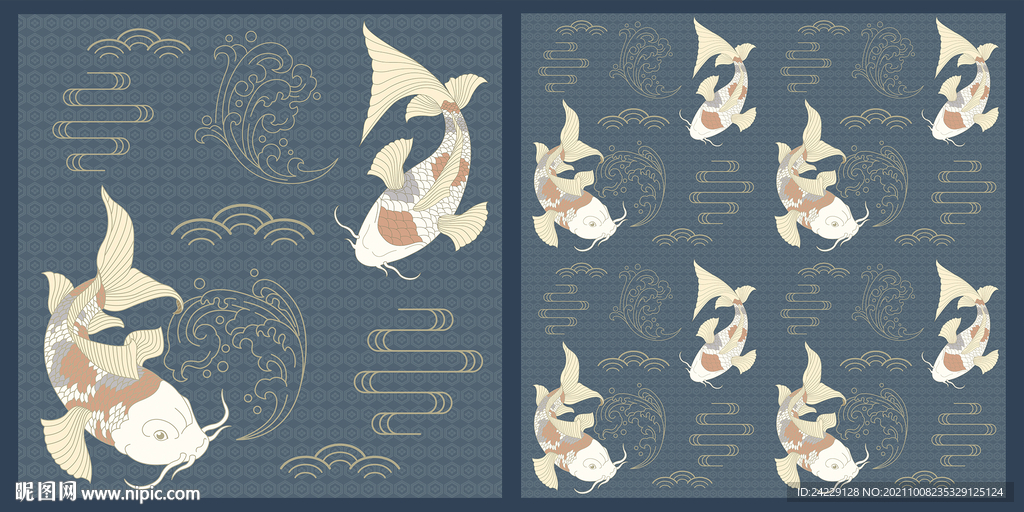 中国风装饰画  新中式二联画