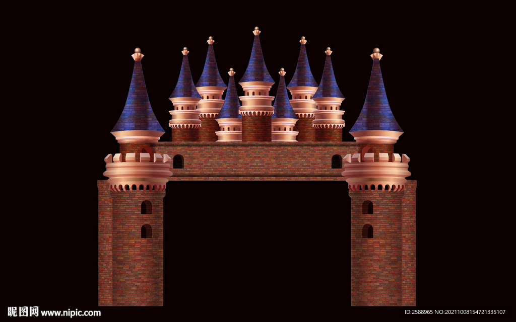 魔法城堡 欧式城堡 城堡门头 