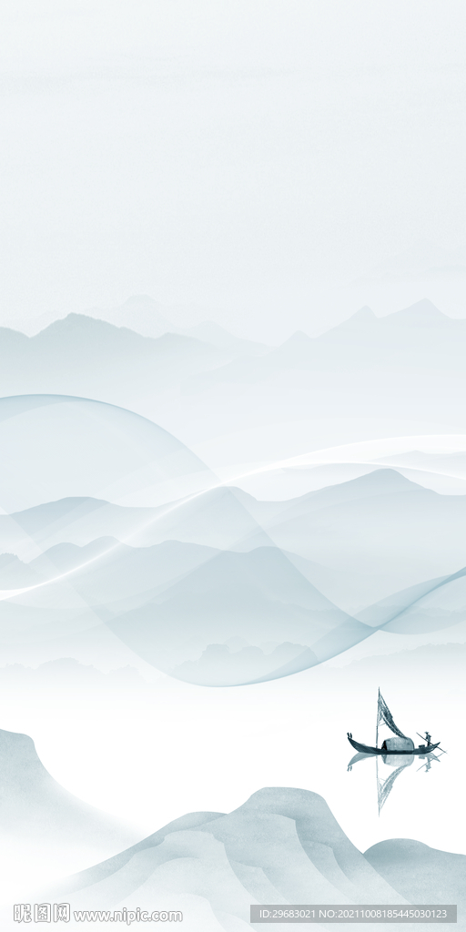 新中式背景玄关装饰 TIF分层