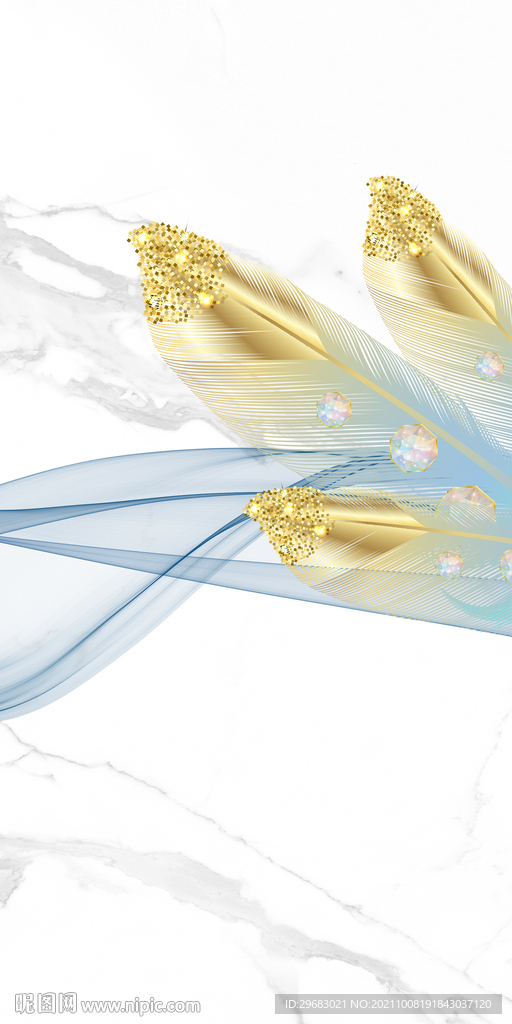 现代背景玄关装饰 TIF分层