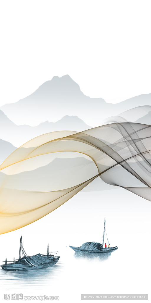 线条玄关装饰图 TIF分层画