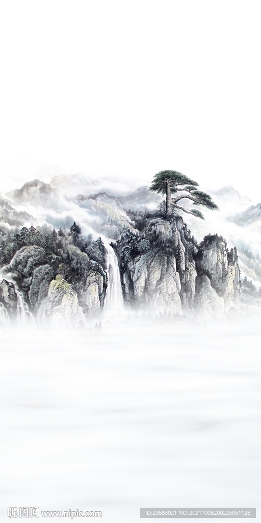 高档 背景玄关装饰 TIF分层