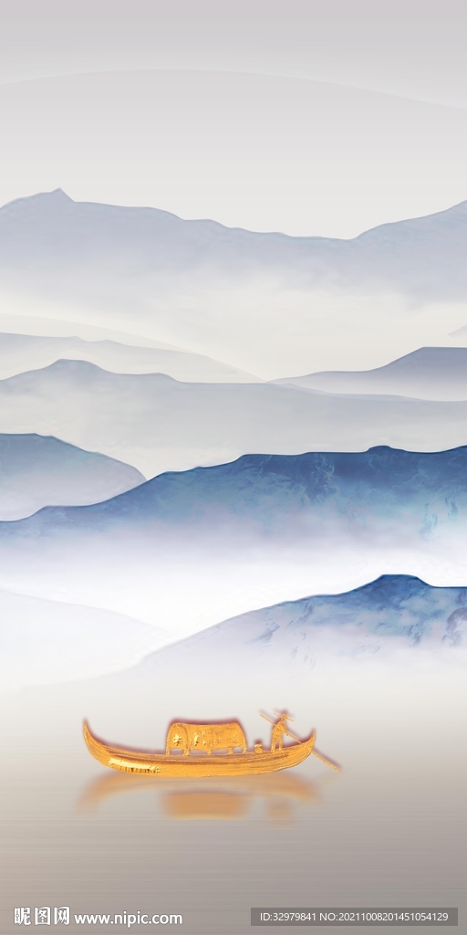 高清 风景玄关山水 TIF分层