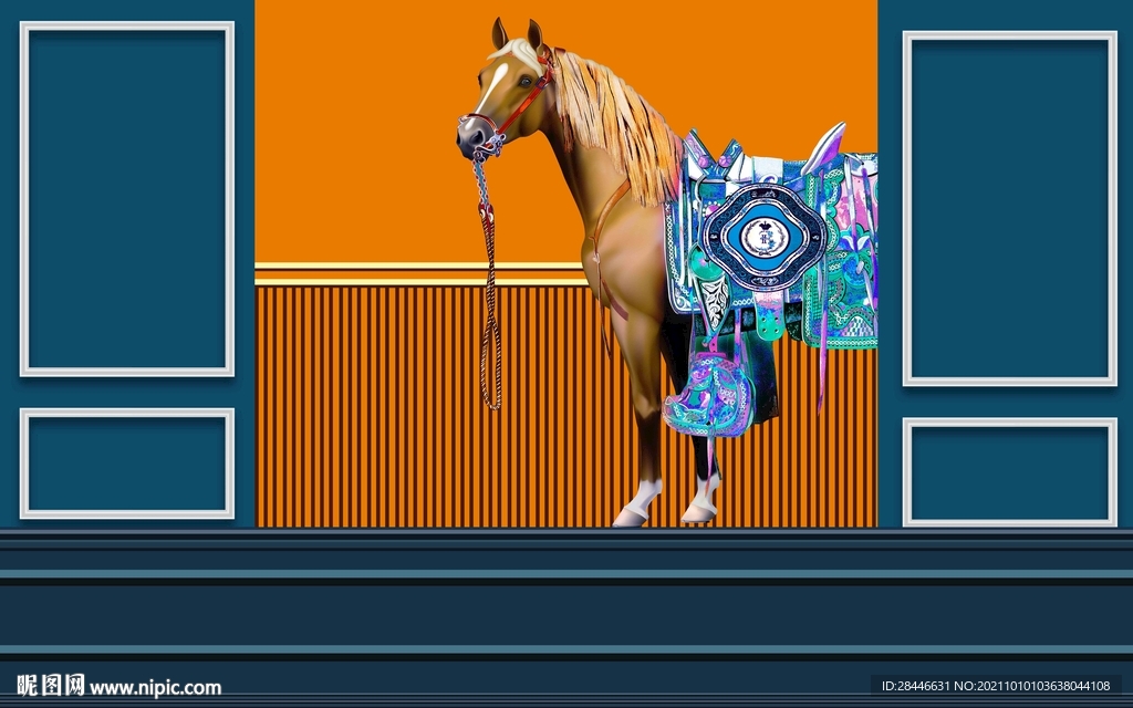 莫兰迪现代简约背景墙