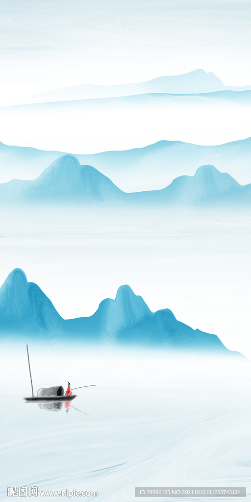 简约玄关新画 tif山水分层