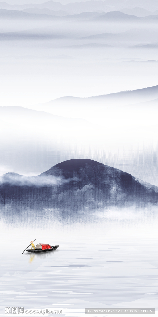 高档 玄关新画 tif山水分层