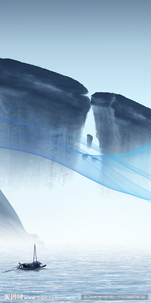 高清 玄关新画 tif山水分层