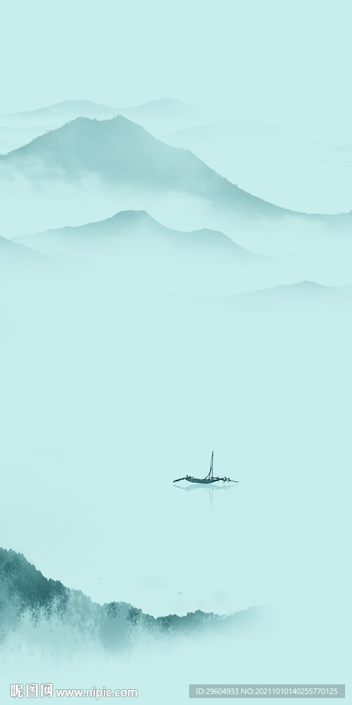 人气玄关山水 TIF分层画 