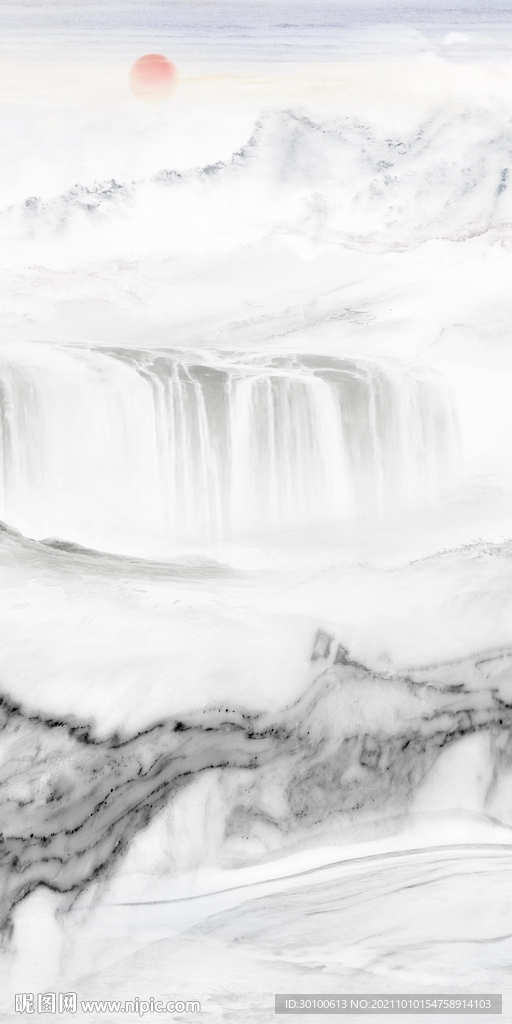 最新玄关山水新画 tif分层