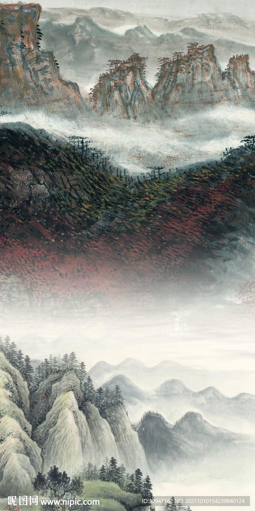 意境山水最新玄关 TIF分层