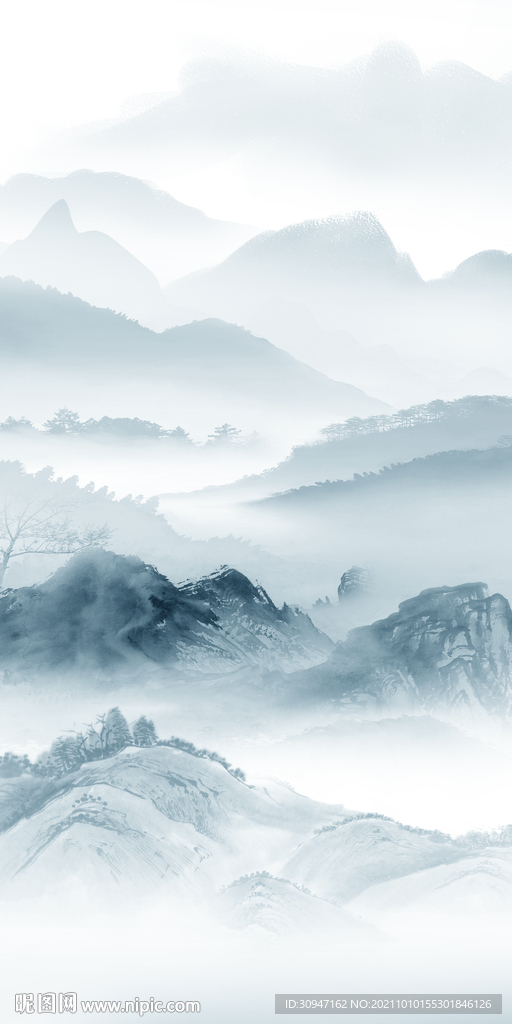 高清 山水最新玄关 TIF分层