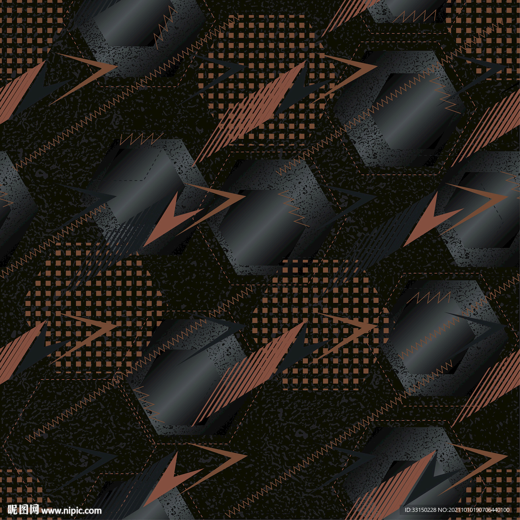 数码印花男装底纹几何泥点