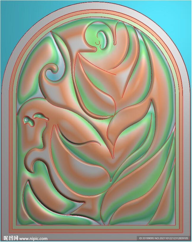 洋花砂岩浮雕壁画装饰背景墙精雕