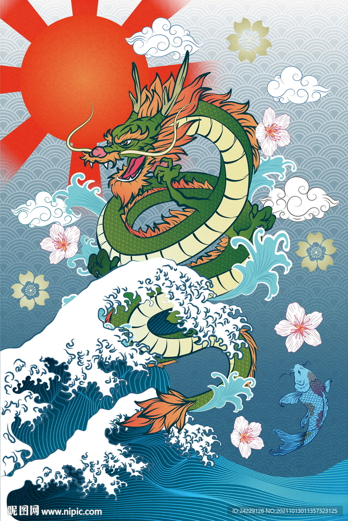 中国龙 国潮风装饰画