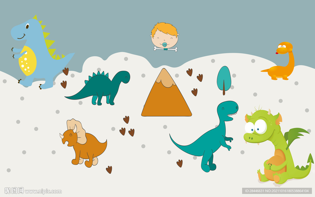 儿童房墙纸壁纸壁画壁布背景墙