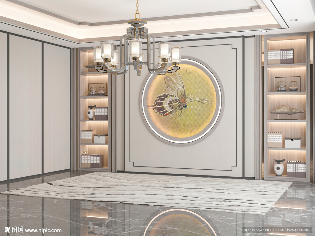 中式客厅沙发场景家具空景