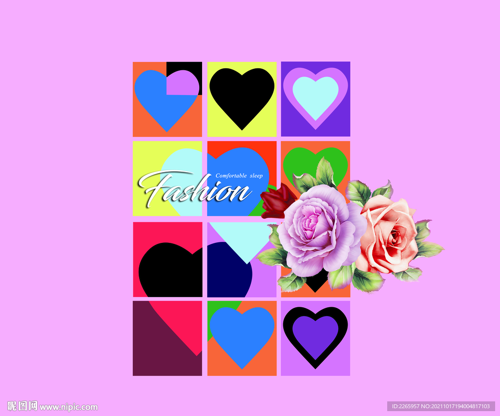 家纺被子包装 平面展开图