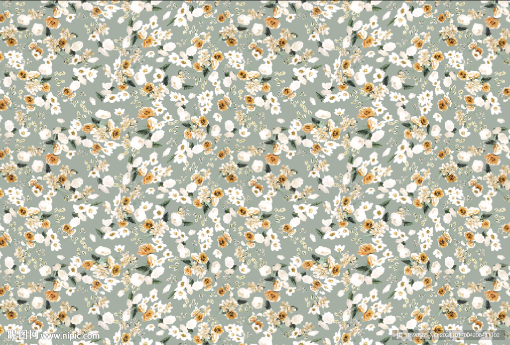 大牌 数码印花  手绘花