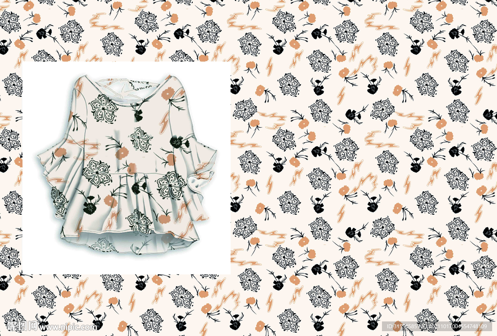 大牌 女装 数码印花