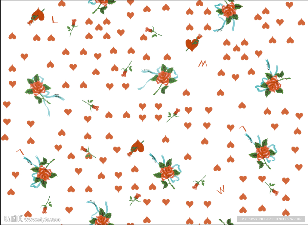 大牌 女装 爱心 玫瑰花