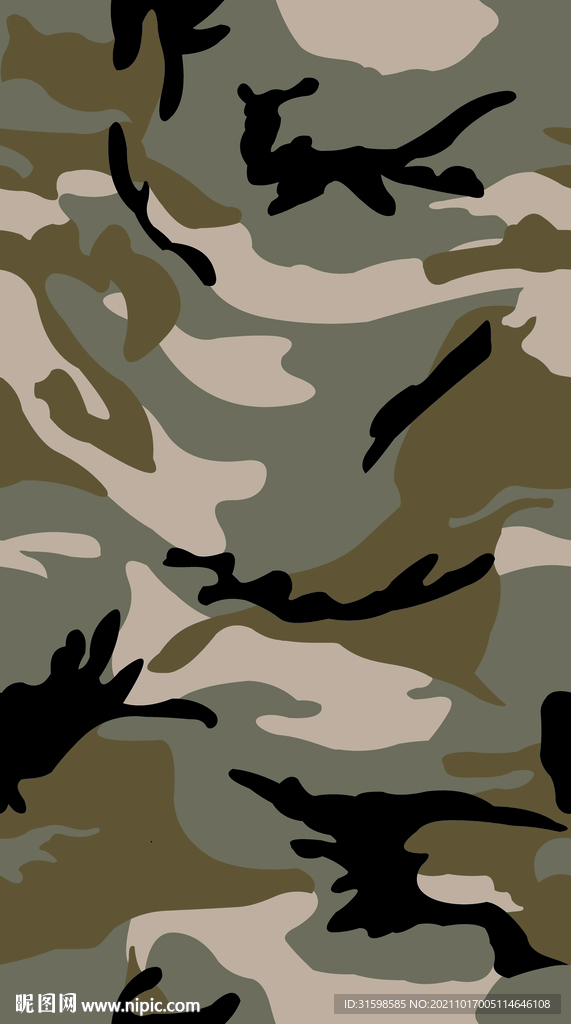 大牌数码印花 迷彩