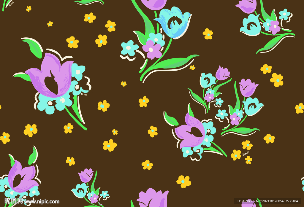 大牌  数码 小碎花