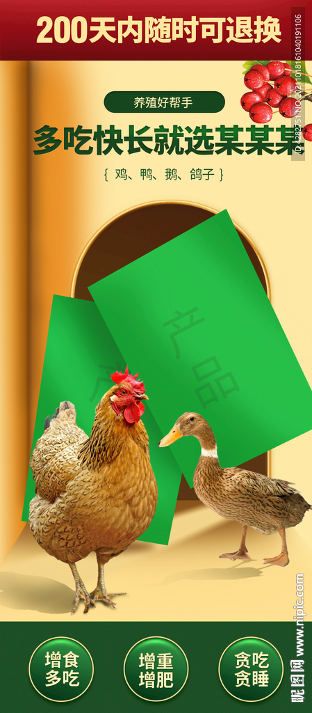 家禽家畜养殖电商淘宝详情页海报