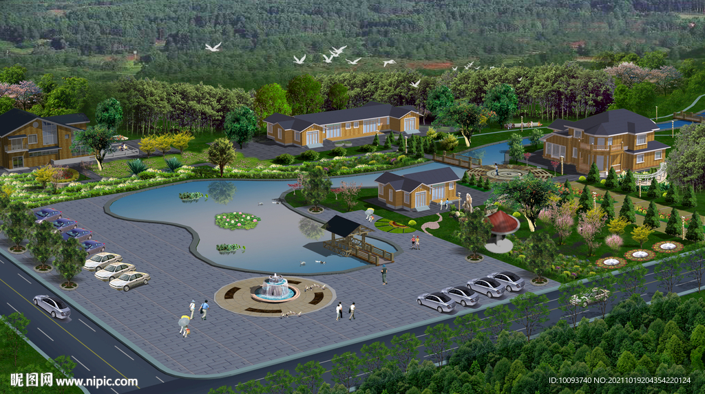 公园广场效果图