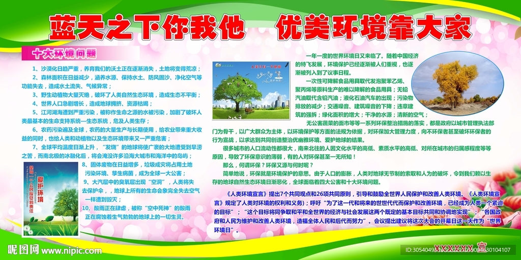 环境保护展板