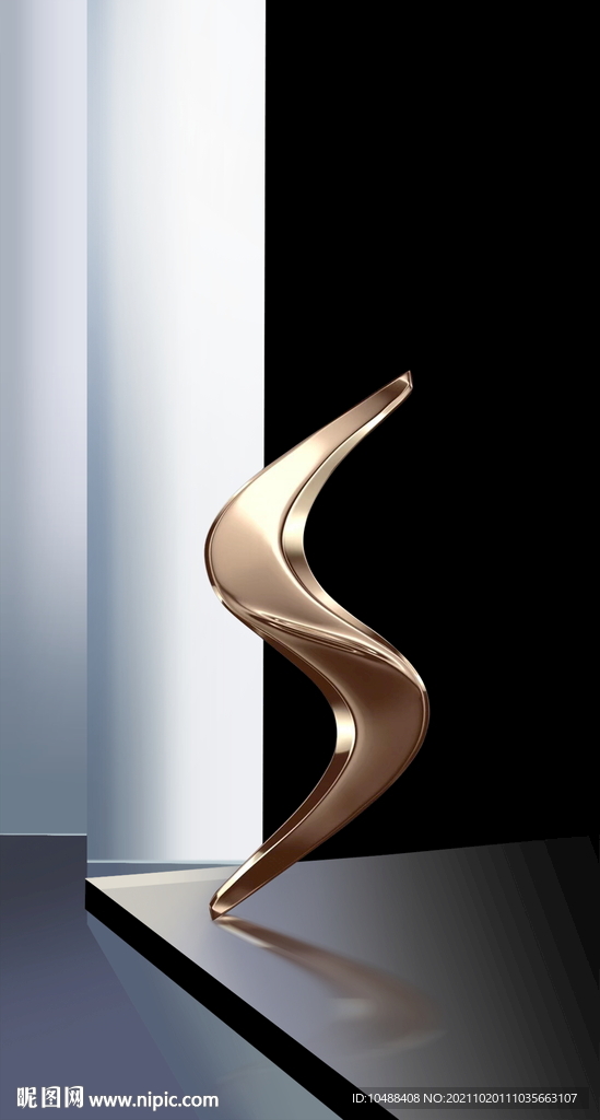 地产鎏金字提案秀稿金属符号