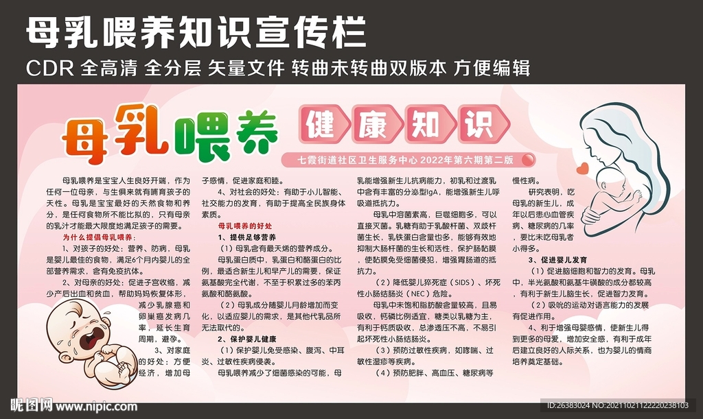 母乳喂养健康知识宣传栏