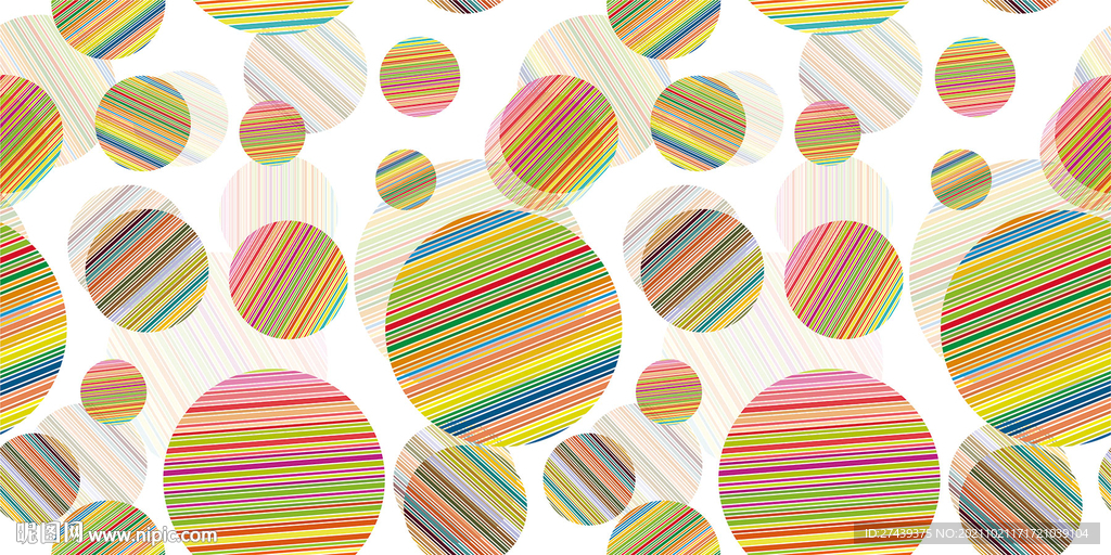 彩色圆形线条背景