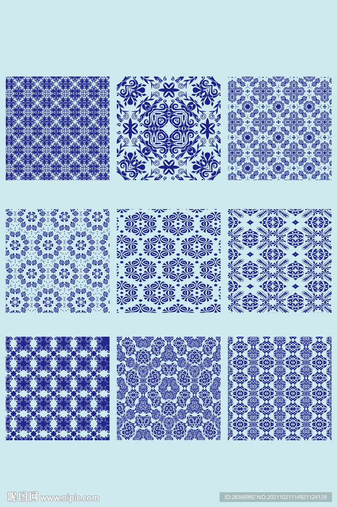 AI矢量底纹花纹背景