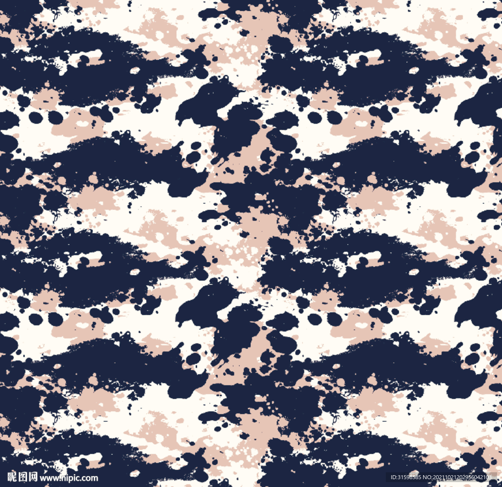 大牌 抽象 扎染 迷彩