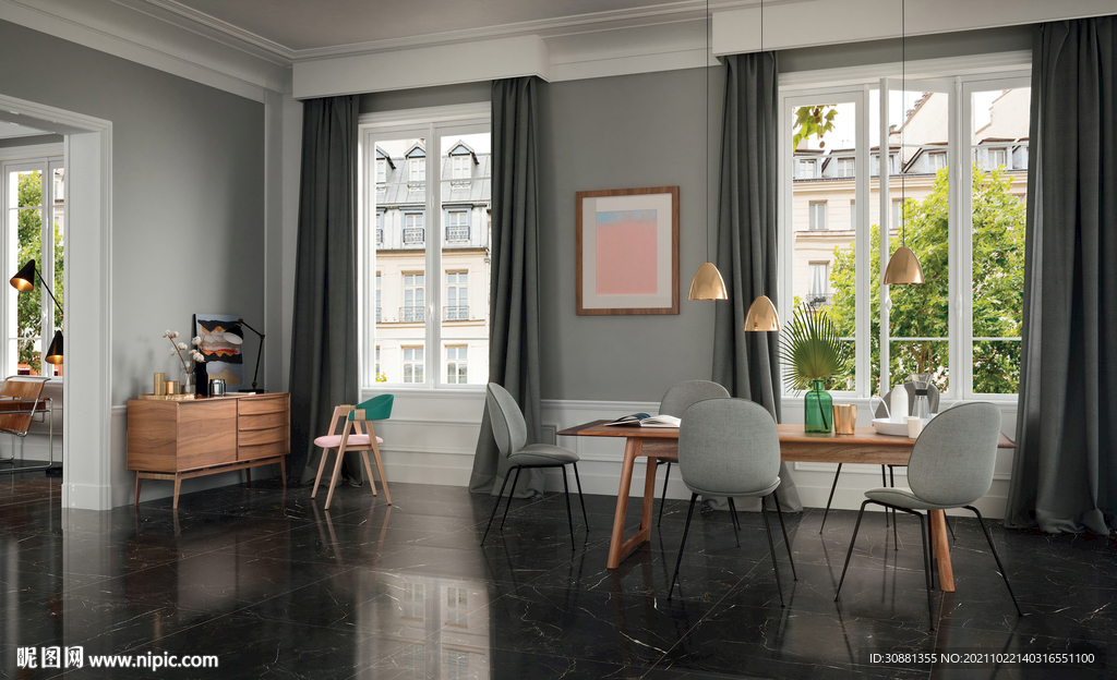 现代简约客厅效果图