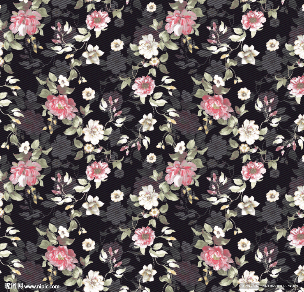 大牌女装 手绘花