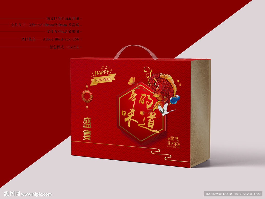 新年年货包装 平面图