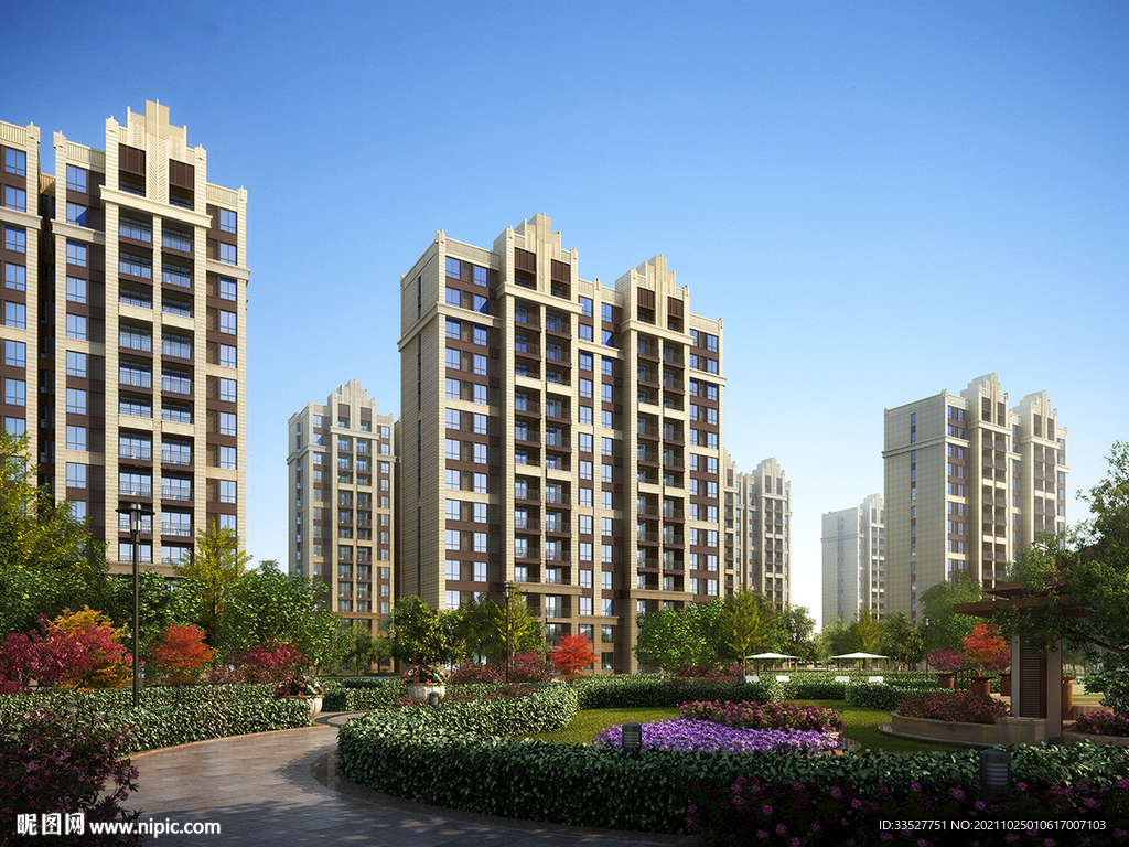 高层住宅效果图