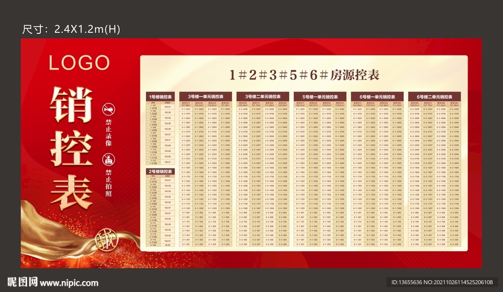 地产销控表