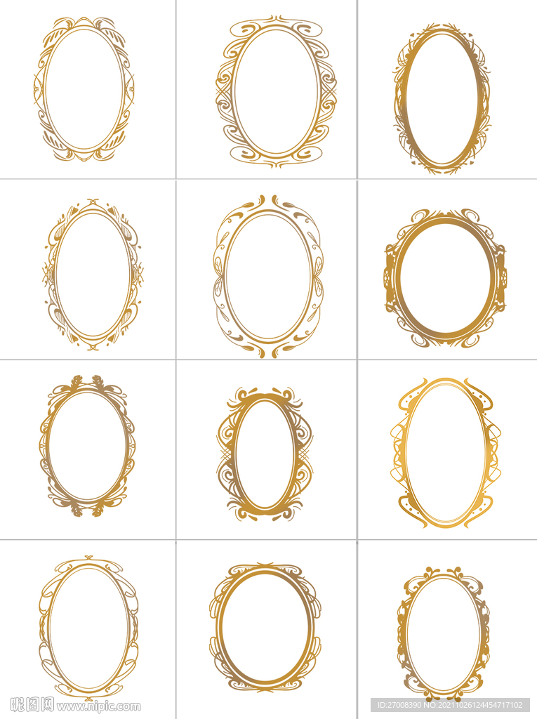 欧式镜框花纹边框