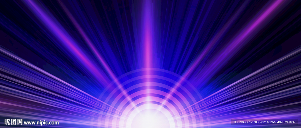 科技闪光线条数据通讯年会背景