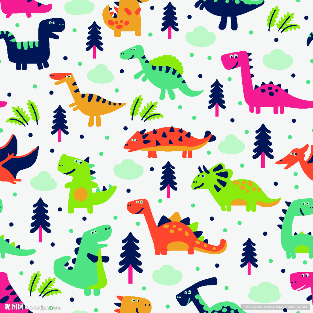 恐龙 汽车 卡通 童装    