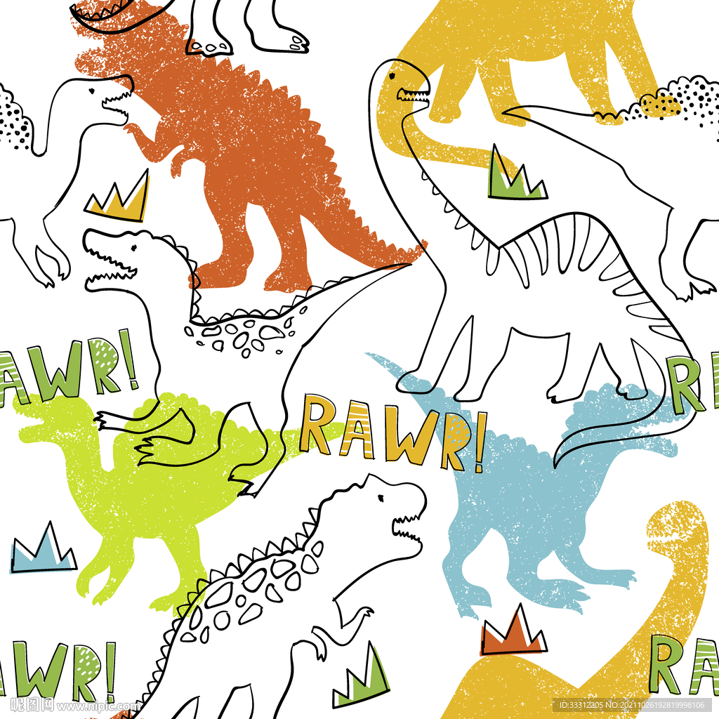 恐龙 汽车 卡通 童装    