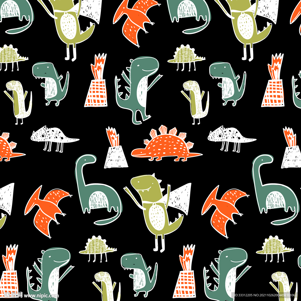 恐龙 汽车 卡通 童装    