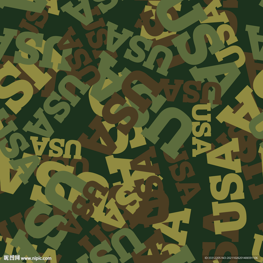 迷彩 几何图案 字母     