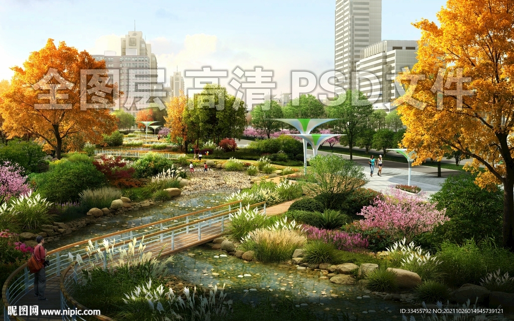 海绵城市旱溪雨水花园