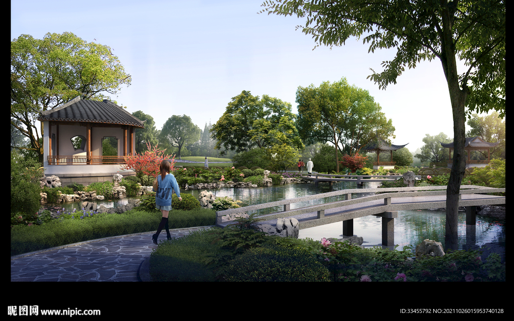 苏式园林景观