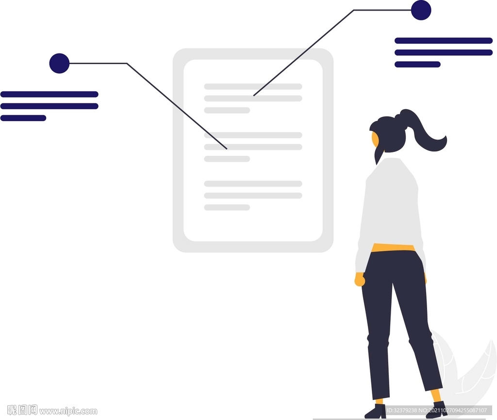 扁平化矢量人物插画