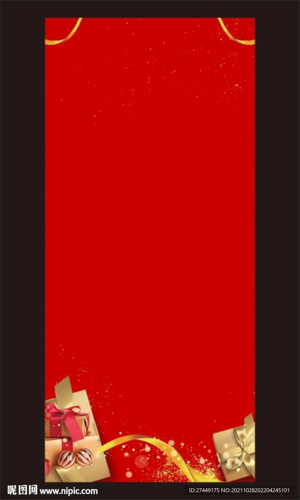 红色礼物背景
