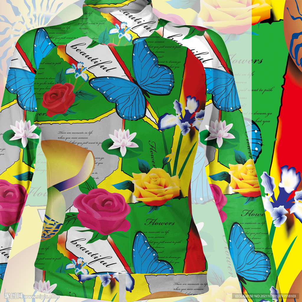 大牌数码女装印花